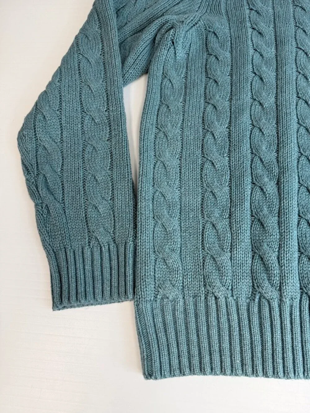 Vintage Ralph Lauren Sweater Men Extra Large Silk Cable Fisherman Jumper Work Ex